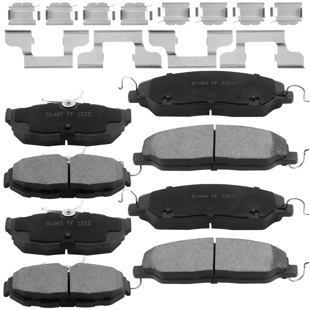 Ford Mustang Brake Pads 2011-2013 - Front & Rear - Bpd1464-Bpd1465 1