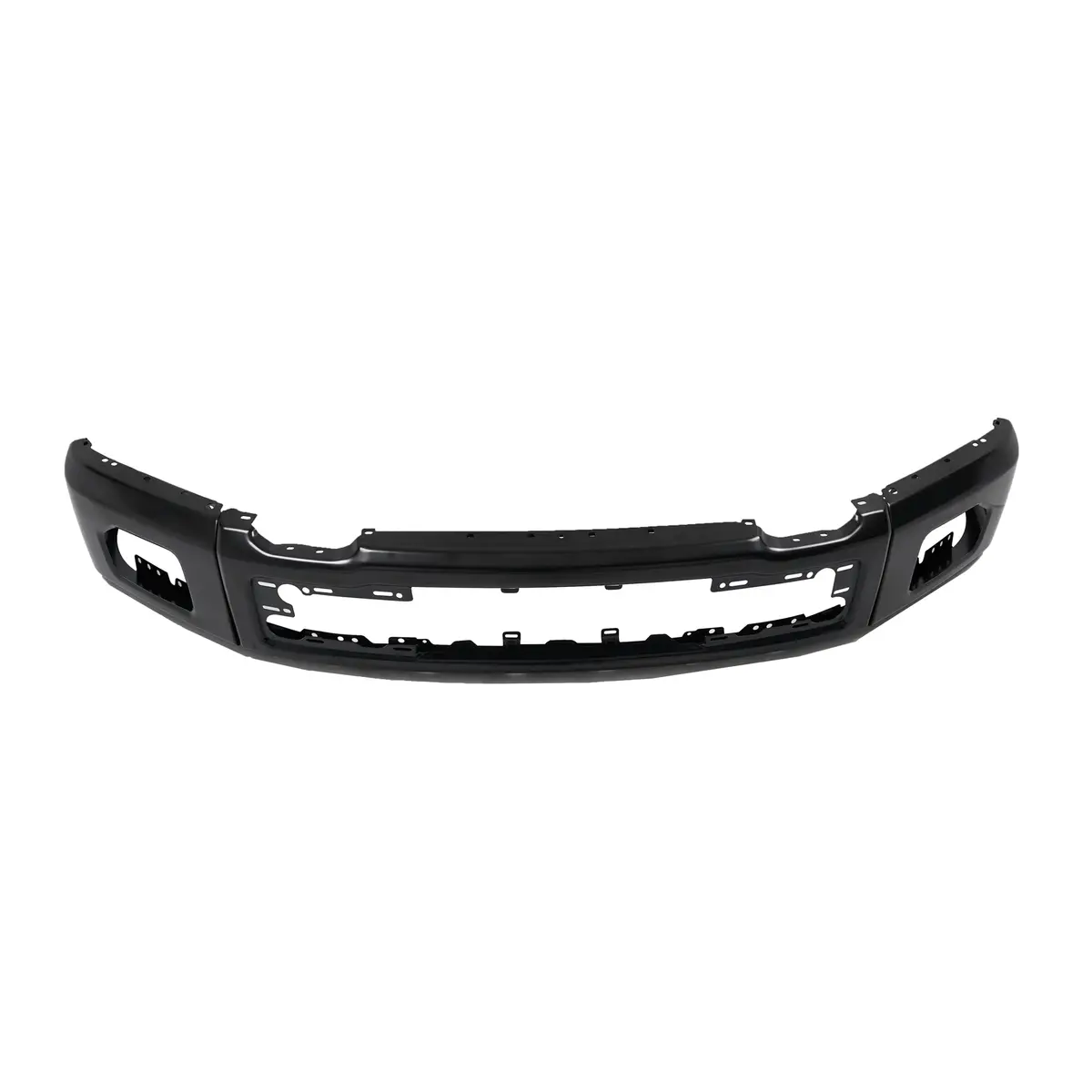Front Bumper Face Bar Black Steel Fit For Ford F-150 2015-2017 W/Fog Light Hole 1