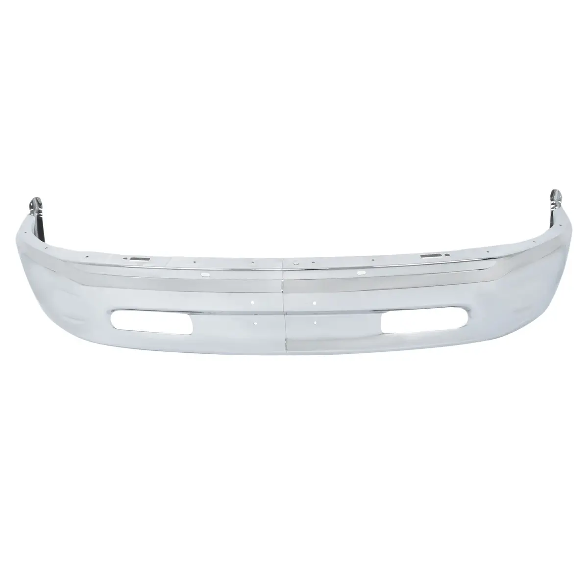 Front Bumper Face Bar Fit For 2013-18 Ram 1500 Steel Chrome W/O Fog Light Holes 1