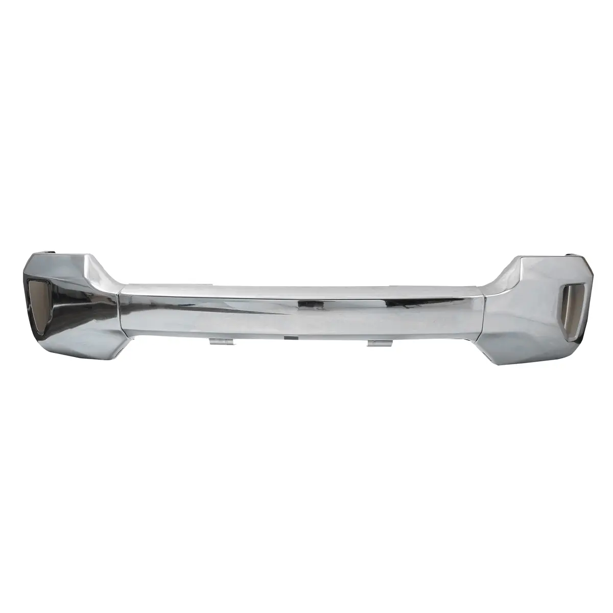 Front Bumper Face Bar W/Fog Light Hole Chrome Fit For Chevy Silverado 1500 16-19 1