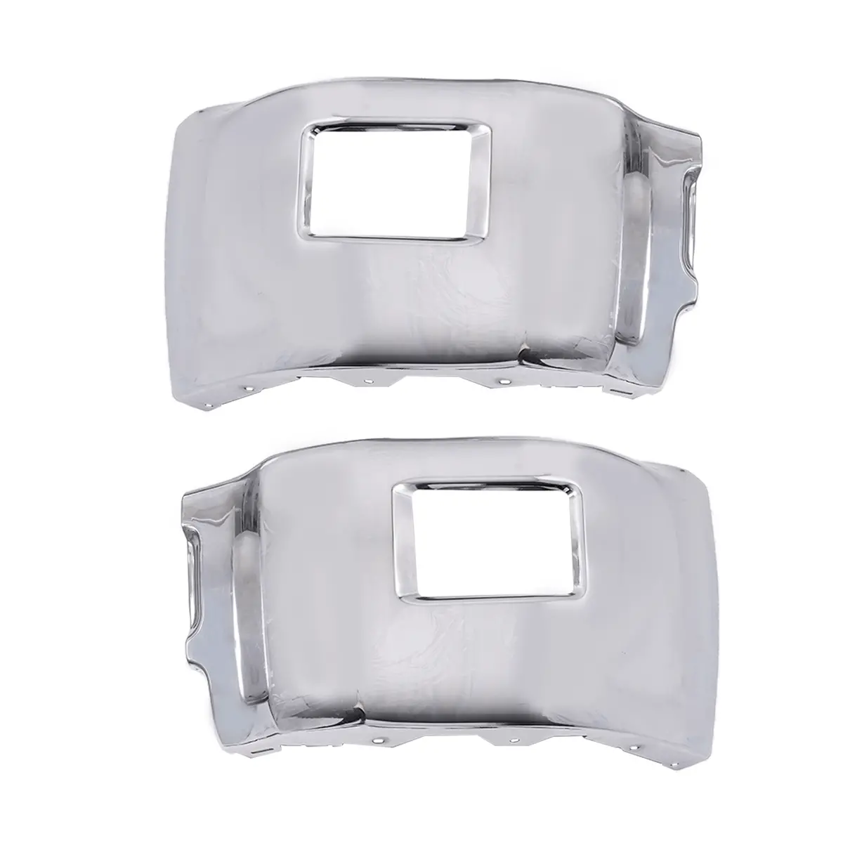 Front Bumper Fit For Chevy Silverado 2500 2015-2019 Chrome With Fog Light Holes 2