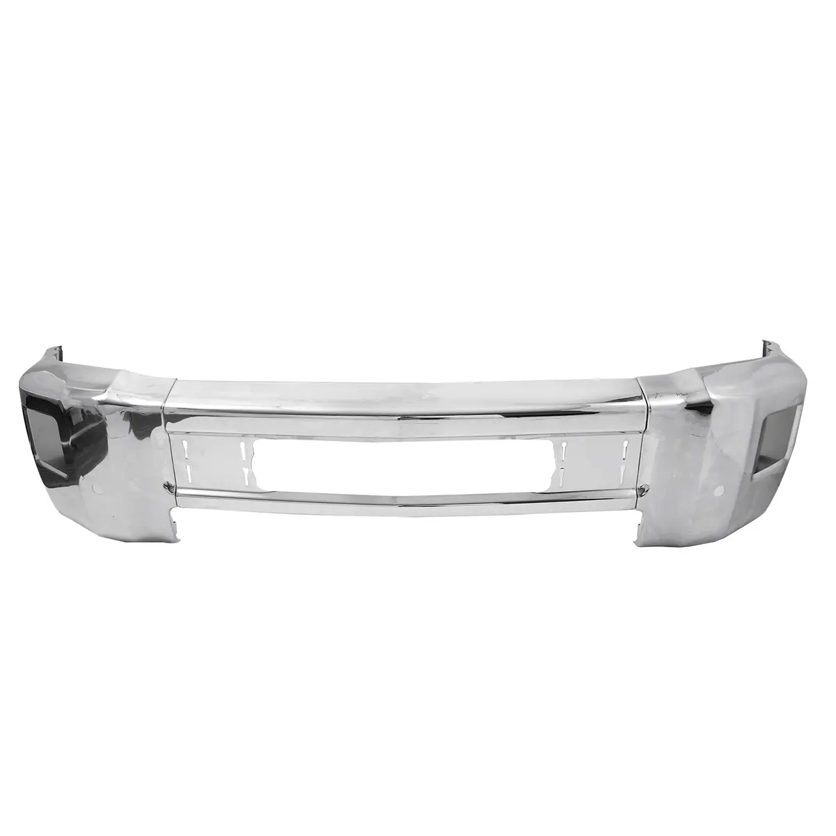 Front Bumper Fit For Chevy Silverado 2500 2015-2019 Chrome With Fog Light Holes 1