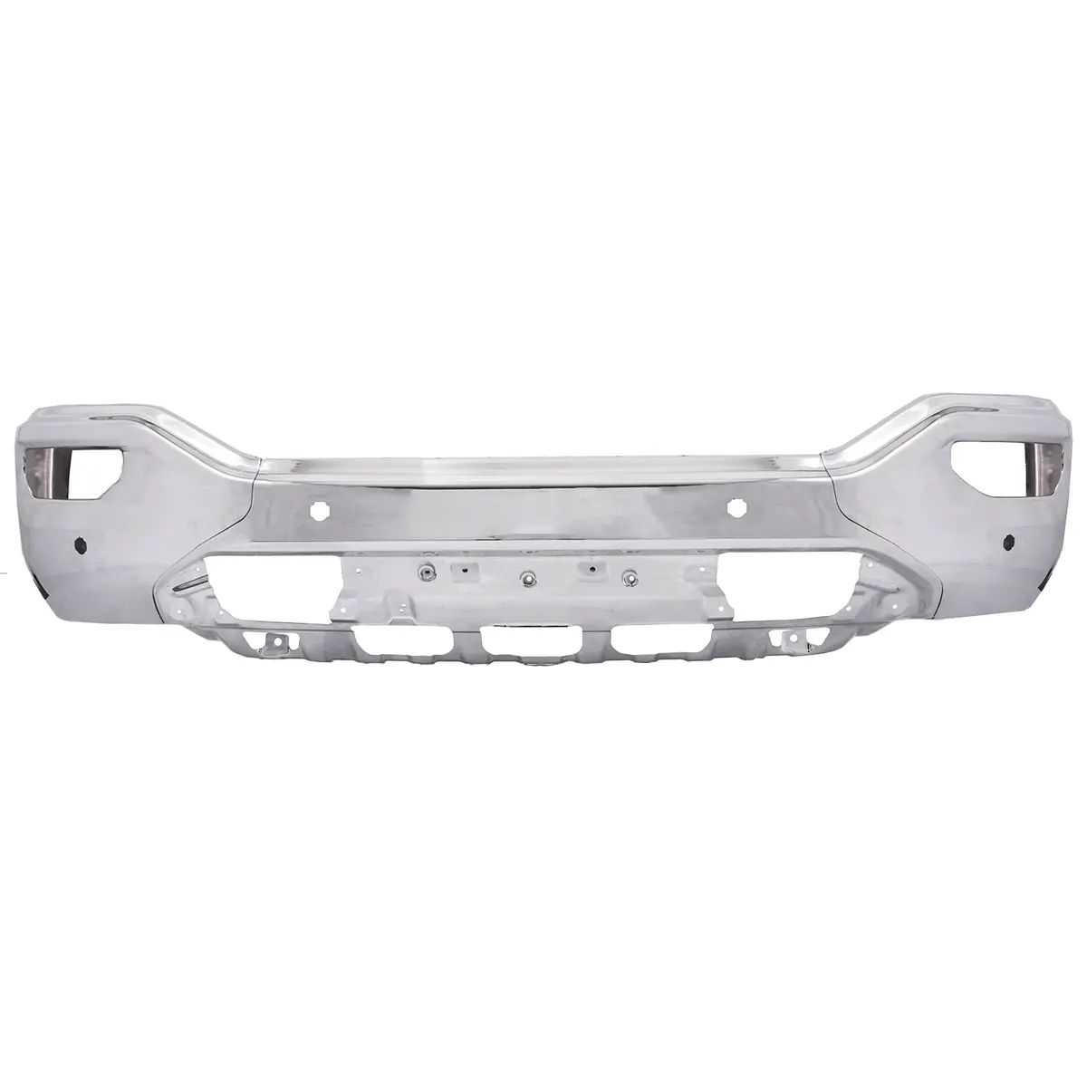Front Bumper Fit For Gmc Sierra 1500 2016-2018 Chrome With Fog Light Holes 1