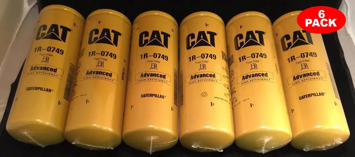 6-Pack New Cat 1R-0749 Fuel Filters | Oem Caterpillar 1R0749 1