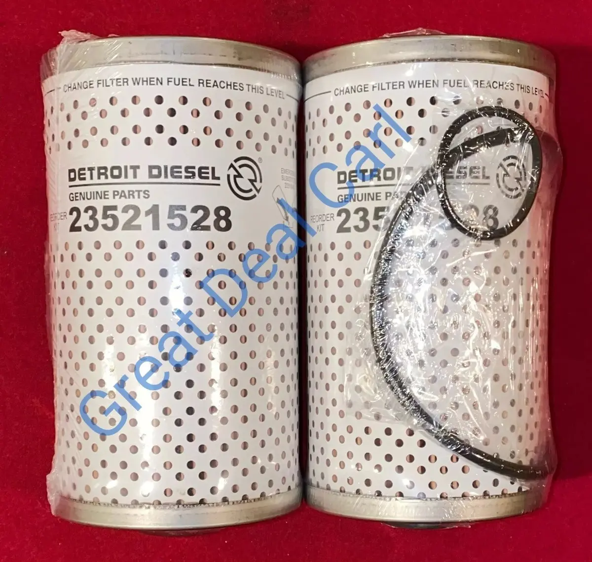Genuine Detroit Diesel Fuel Filter 23521528 - 2 Pack | High-Performance Replacement Filters 1