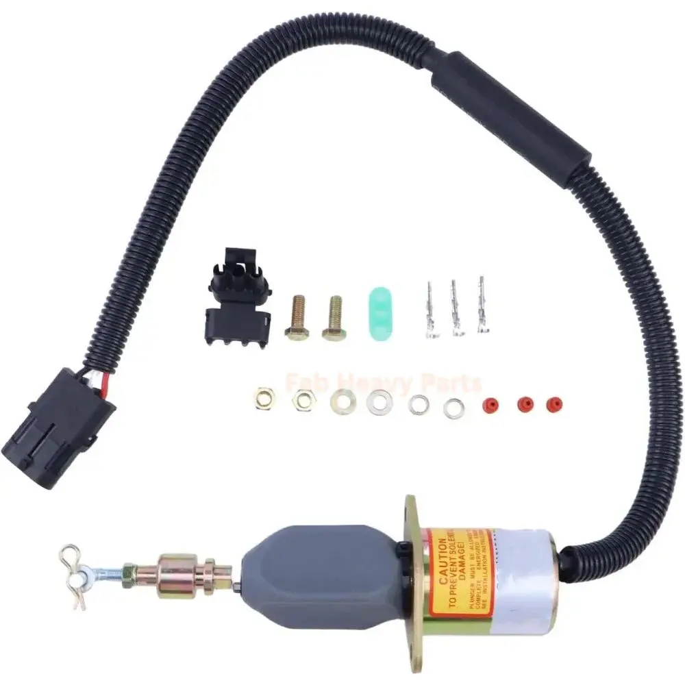 Fuel Shut Off Solenoid Valve Flameout Solenoid Switch 13026889 Fits For Weichai Shantui Sr10 1