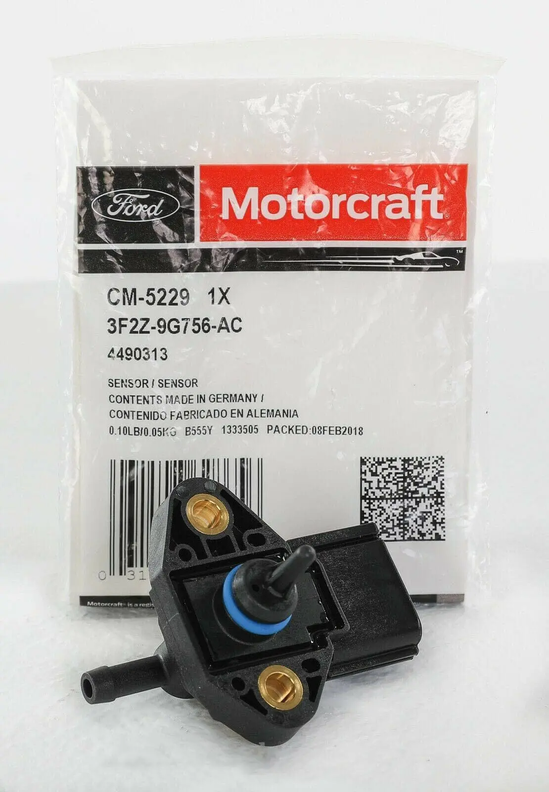 New Ford Motorcraft Fuel Injection Pressure Sensor Cm-5229 3F2z-9G756-Ac 1