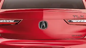 Genuine Acura 2021+ Tlx Rear Emblem, Black Chrome A-Mark "Acura" 1