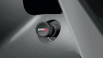 Genuine Acura Valve Stem Cap, Black Type-S 1