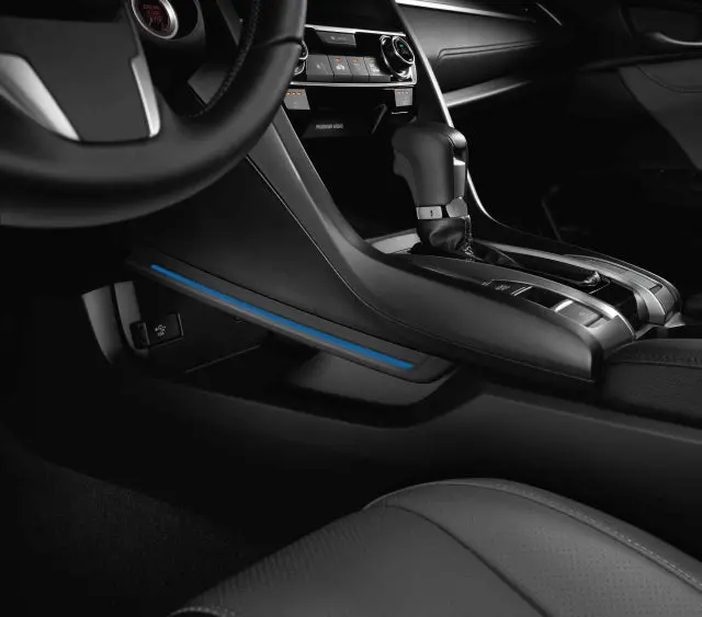 Genuine Honda 2016-2021 Civic Console Illumination Lighting, Blue 1