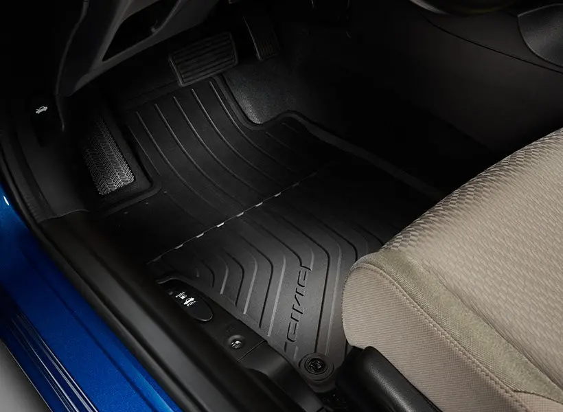 Genuine Honda 2016-2021 Civic Coupe All Season High Wall Floor Mat Set 1