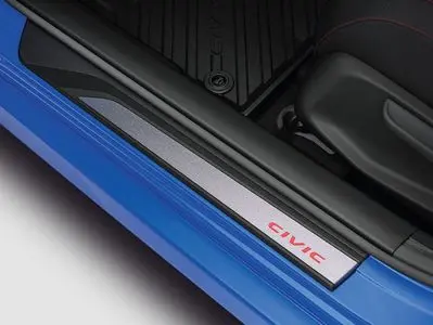 Genuine Honda 2016-2021 Civic Door Sill Trim - Illuminated Red 1