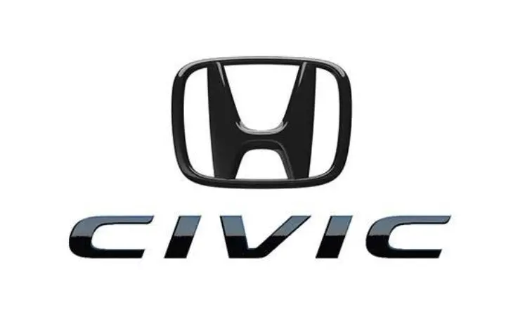 Genuine Honda 2016-2021 Civic Sedan Gloss Black H-Mark & Civic Emblem Set 1