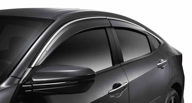 Genuine Honda 2016-2021 Civic Sedan Side Window Deflectors 1