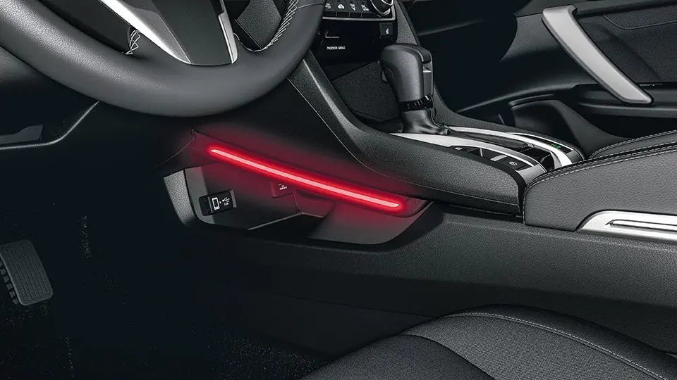 Genuine Honda 2016-2021 Civic / Type-R Console Illumination Lighting (Red) 1