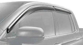 Genuine Honda 2017+ Honda Ridgeline Air Deflectors, Side Windows 1