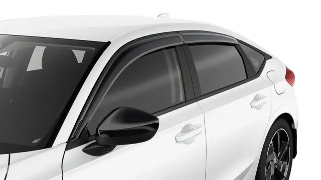 Genuine Honda 2022+ Civic Hatchback Door Visors, Black 1
