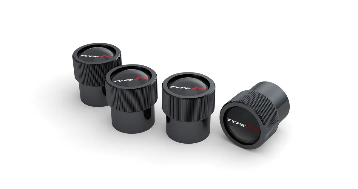 Genuine Honda / Acura Type-R Valve Stem Cap (Black) 1