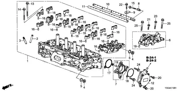 Genuine Honda 2017-2021 Civic Type-R Fk8 Bare Cylinder Head Assembly 1