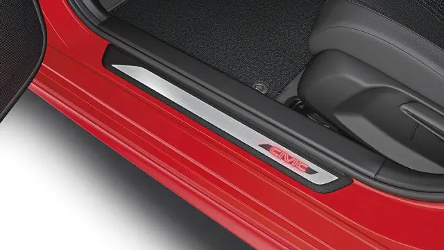 Genuine Honda 2022+ Civic Red Illuminated Door Step Garnish 1