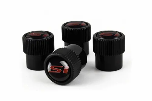 Genuine Honda Civic Si Valve Stem Cap (Black) 1