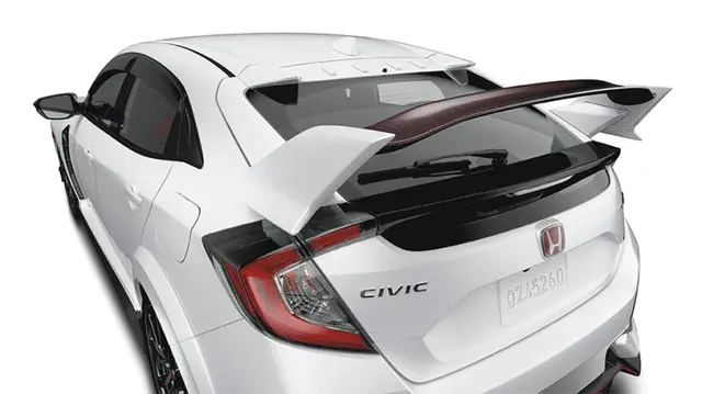 Genuine Honda 2017-2021 Civic Type-R Fk8 Carbon Fiber Rear Wing / Spoiler 1