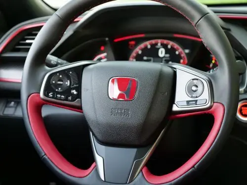 Genuine Honda 2017-2021 Civic Type-R Fk8 Leather Steering Wheel Grip - R1241 1