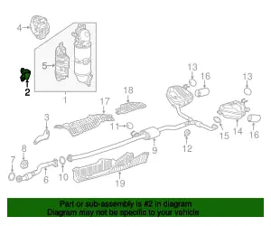 Genuine Honda Converter Stay (R) Bracket - Civic / Accord / Cr-V 1