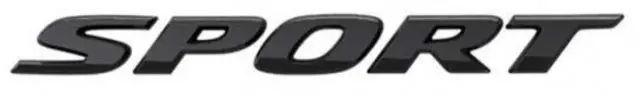 Genuine Honda Sport "Gloss Black" Emblem 1