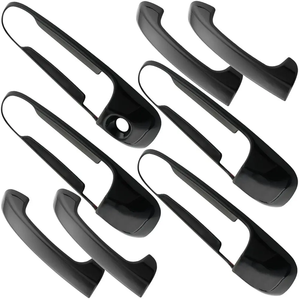 Gloss Black Door Handle Cover For Grand Cherokee Commander Ram 1500 1