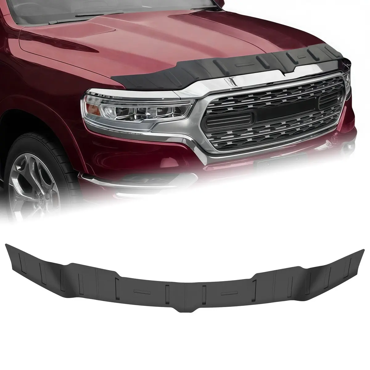Hood Deflector Hood Protector Tpe Hood Shield Fit For Dodge Ram 1500 2019-25 1