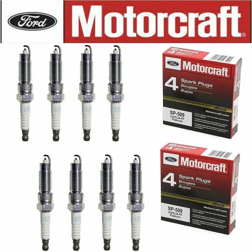 Motorcraft Sp-509 Platinum Spark Plugs For Ford Explorer Super Duty 6.8L (8-Pack) 1