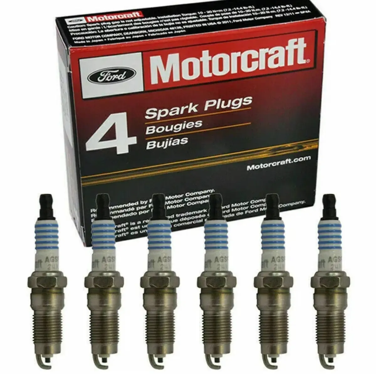 Motorcraft Spark Plug  Sp412 6Pcs For Ford Mustang Explorer V6 1