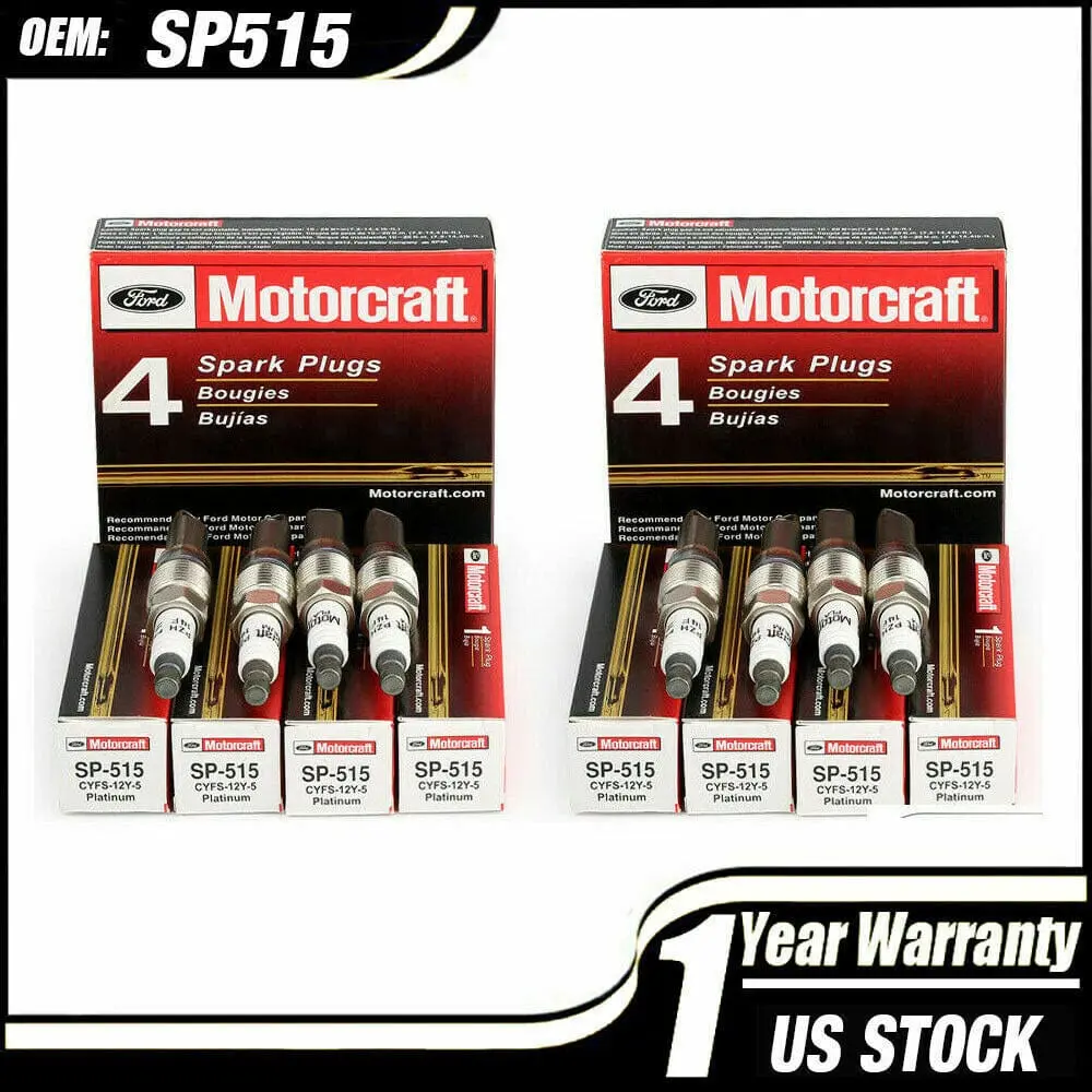 Motorcraft Spark Plugs Sp-515 8Pc For Ford Lincoln Mercury 5.4L 1