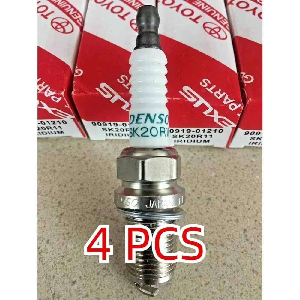 Toyota 4 Pcs Set Iridium Spark Plugs 90919-01210 Sk20r11 Fit For Camry Rav4 Avalon 1