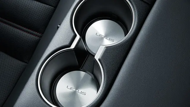 Genuine Lexus Japan 2017-2020 Is Aluminum Cup Holder Plate Set 2