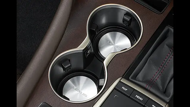 Genuine Lexus Japan 2016-2022 Rx/Rx-L Aluminum Cup Holder Plate Set 1