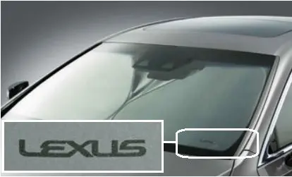 Genuine Lexus Japan 2018-2025 Ls 500/500H Front Sunshade With Lexus Logo 1