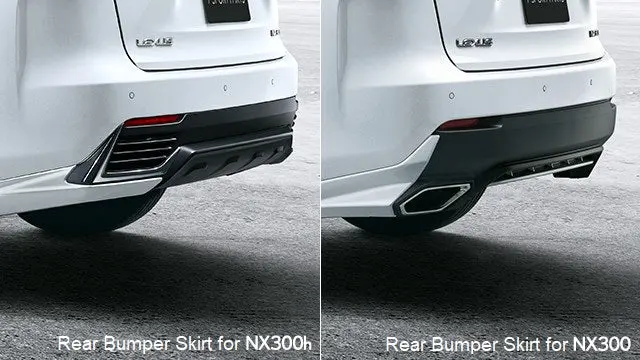 Genuine Lexus Japan 2018-2021 Nx Factory Painted Rear Skirts 1