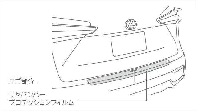 Genuine Lexus Japan 2015-2021 Nx Rear Bumper Protection Film 4