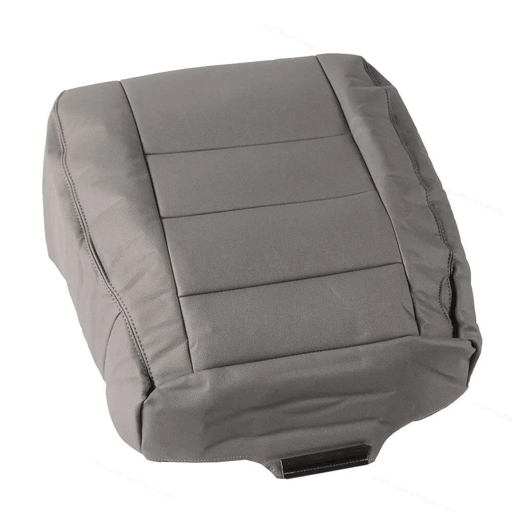 Leather Driver Bottom Seat Cover Gray Fit For Ford F350 Xl 03-2007 1