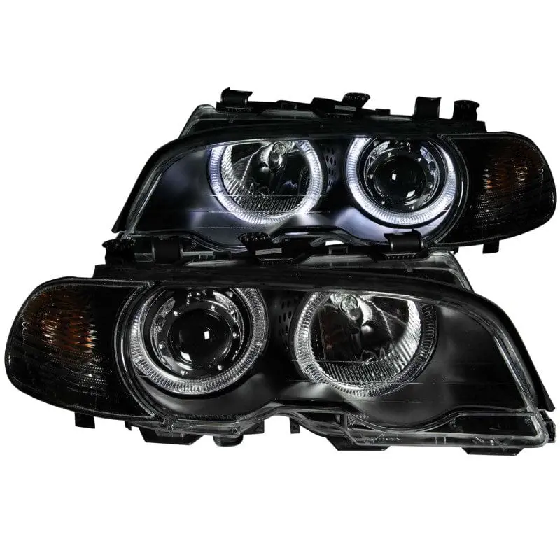 Anzo 2000-2003 Bmw 3 Series E46 Projector Headlights W/ Halo - 121269 1