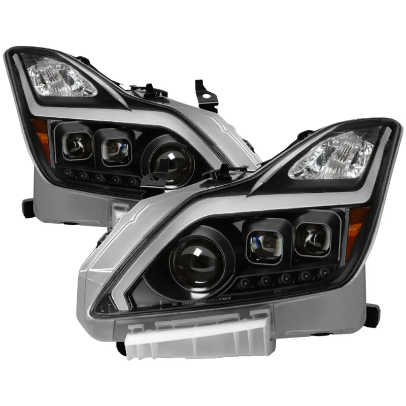 Xtune Infiniti G37 Coupe (Non-Afs) 08-15 Projector Headlights - Black - 9039331 1