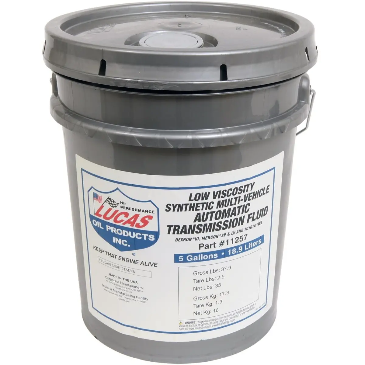 Lucas Synthetic Multi-Vehicle Atf 5Gl 11257 1