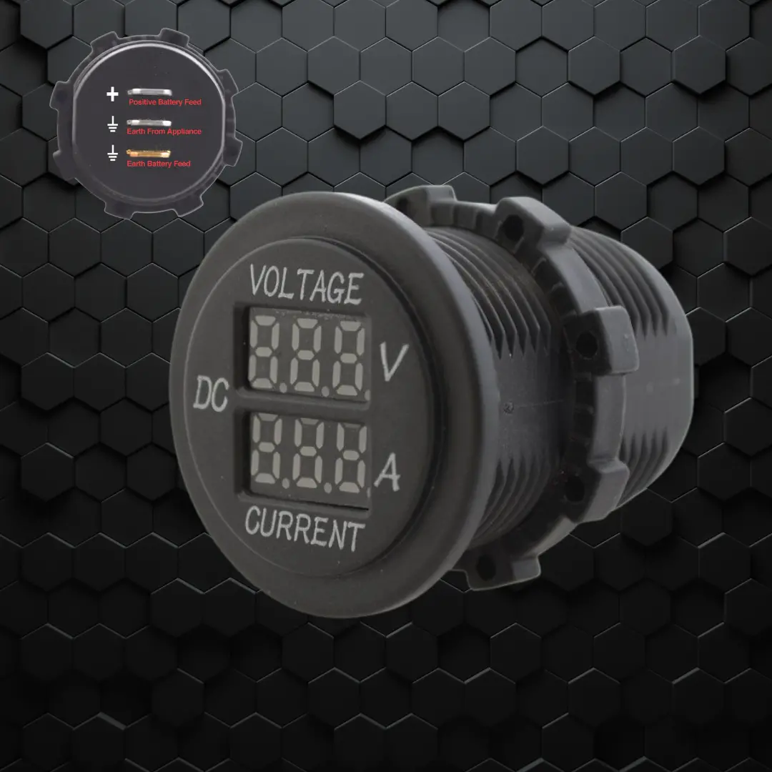 Pdp Electrical | Voltage/Amperage Meter | Flush Mount 1