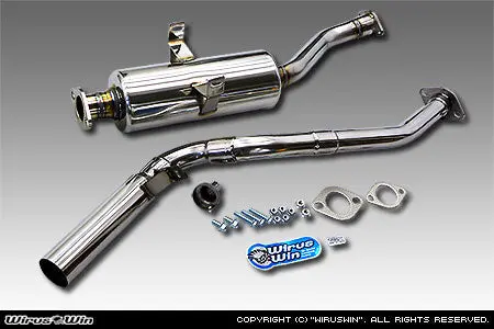 Mitsubishi Minicab Exhaust - Wirus Win Racing Type Muffler - Stainless - U41t, U42t Models - 1990-1999 1