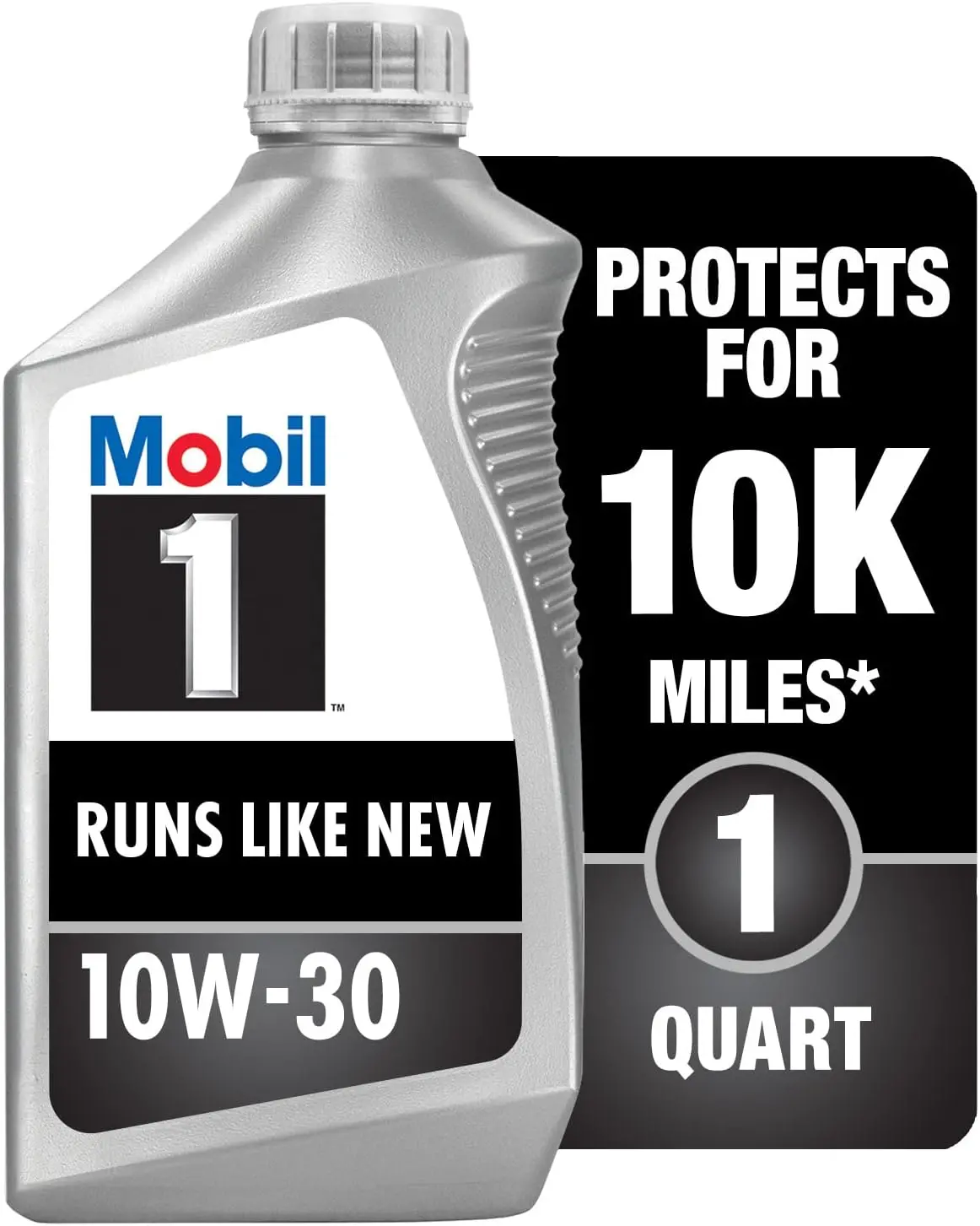 Mobil 1 Advanced Full Synthetic Motor Oil 10W-30, 1 Quart (Pack Of 6) 1