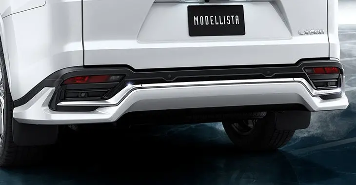 Genuine Lexus Japan 2022-2025 Lx Factory Painted Rear Skirts With Chrome Garnish 10
