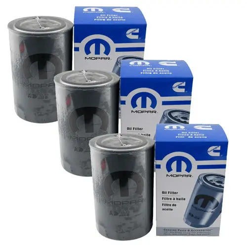 Mopar Oil Filter 3-Pack | Dodge Ram Cummins 5.9L 6.7L (1989-2020) 1
