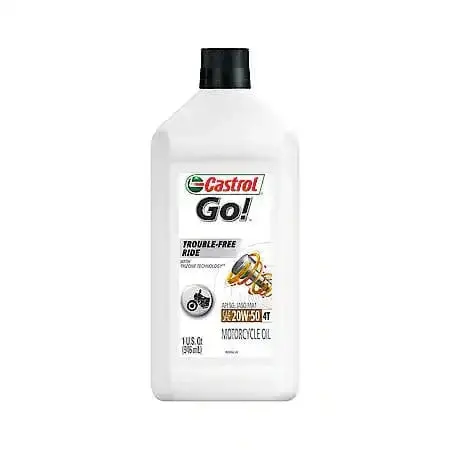 Castrol Go! 4T Conventional 20W-50 Motorcycle Oil: A Trouble-Free Ride Time After Time, 1 Quart 1
